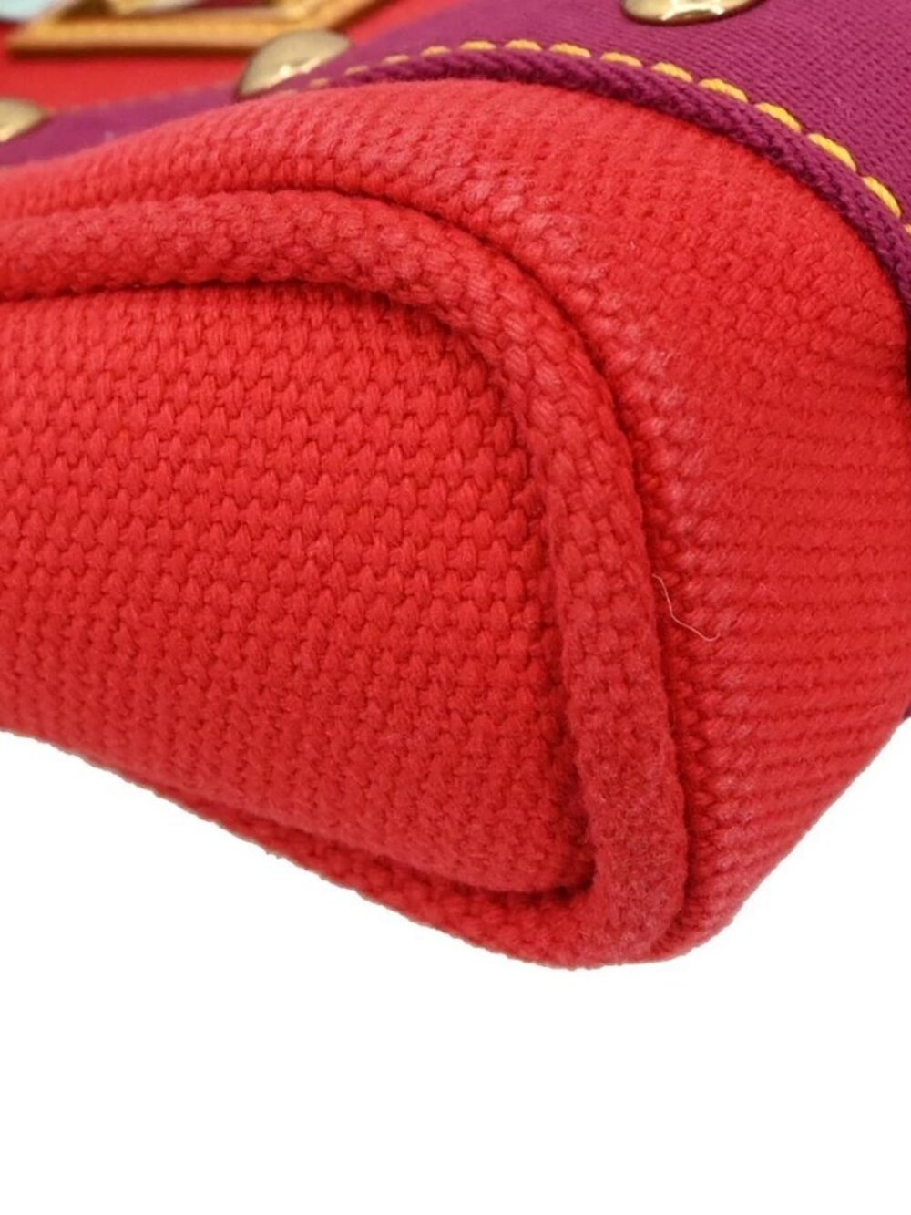 Louis Vuitton Red Purple Antigua Cabas PM Tote Bag M40037 FL0065 155728 - Picture 3 of 10